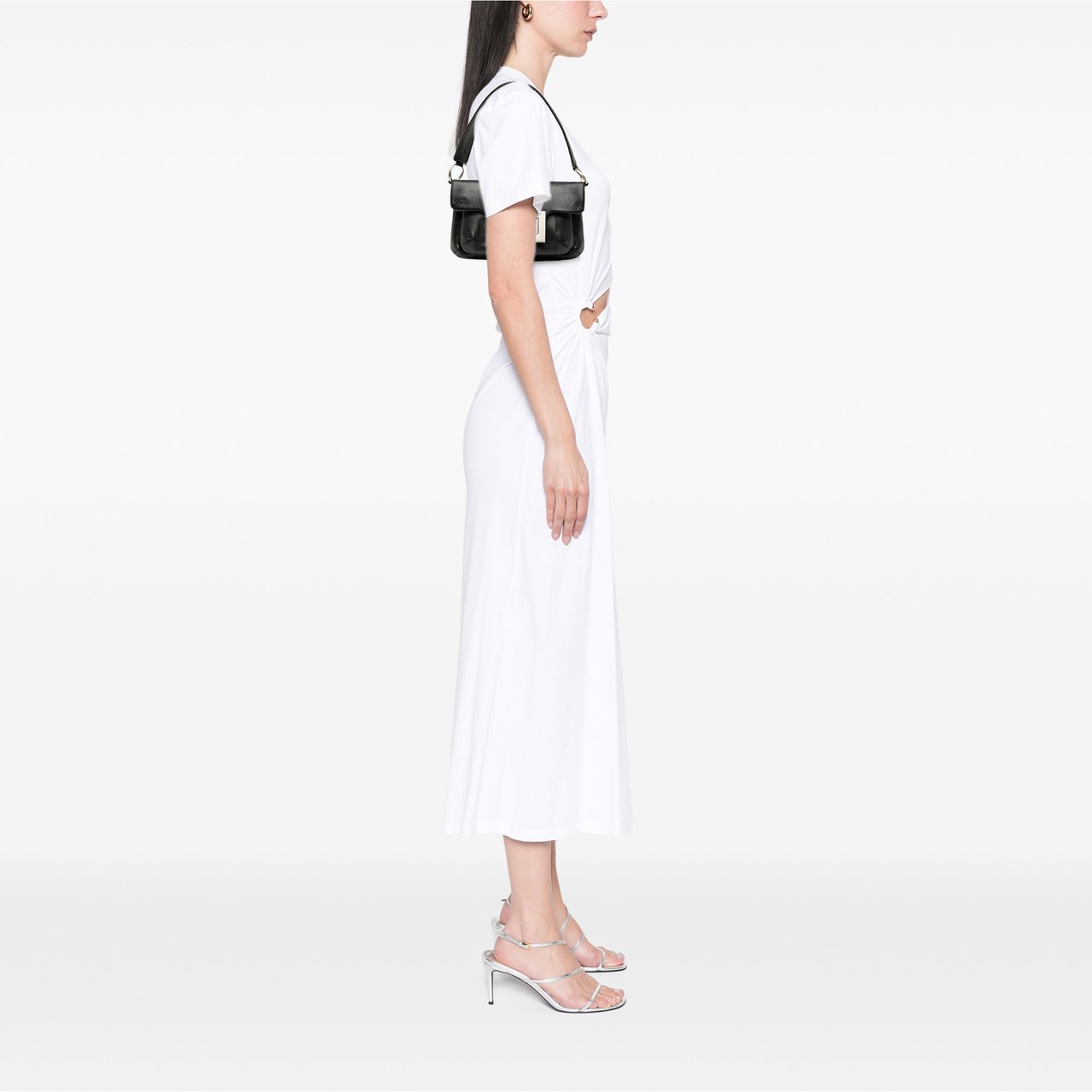 Chanel Mini Calfskin Giant Mademoiselle Turnlock Flap Zwart