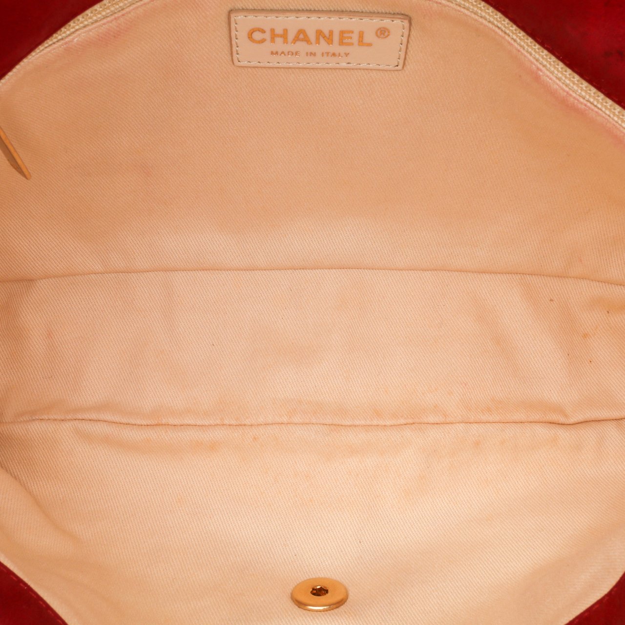 Chanel Large Iridescent Calfskin Chic Quilt Flap Rood