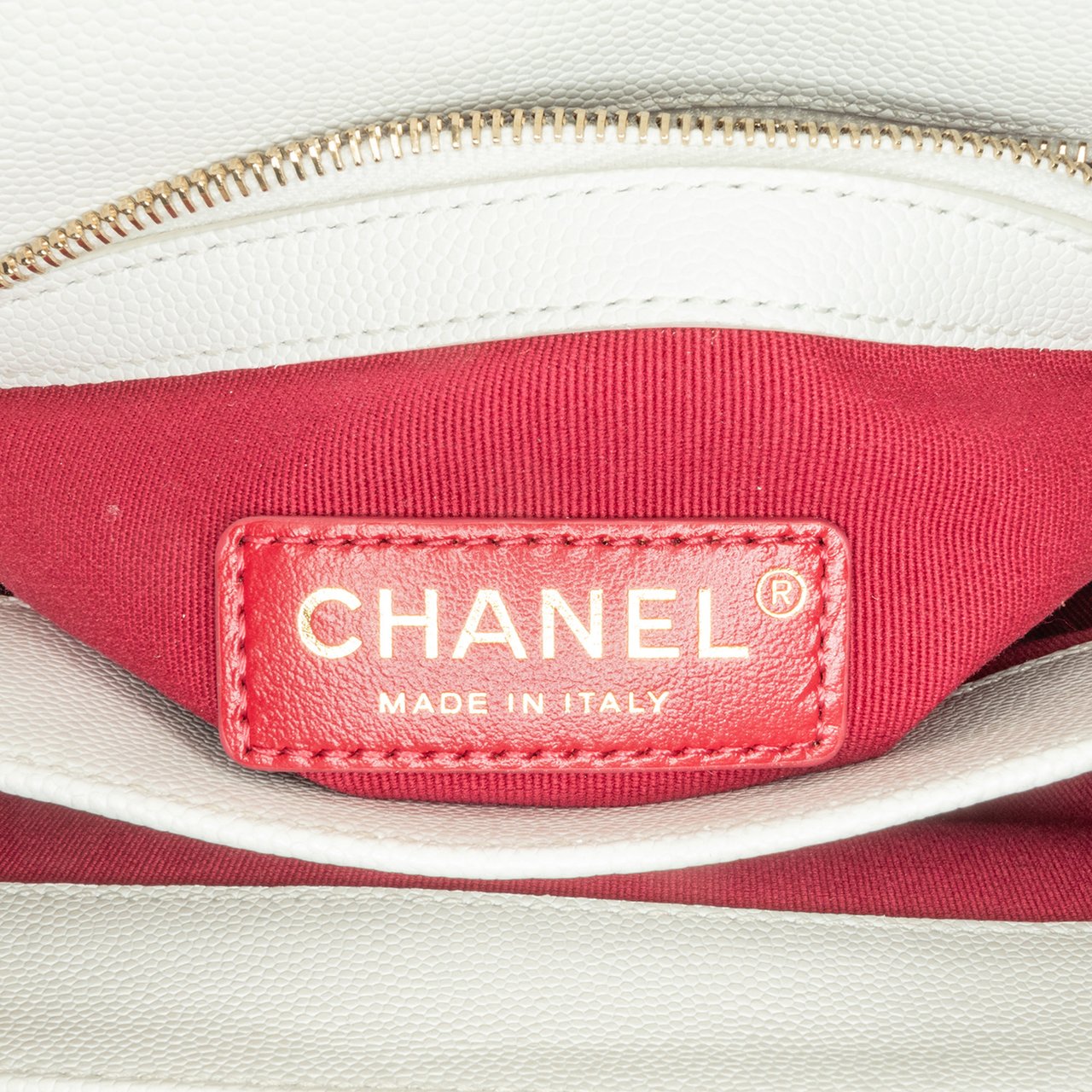 Chanel CC Quilted Caviar Flap Crossbody Wit