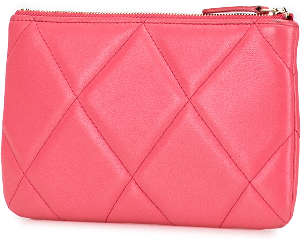 Chanel Small Lambskin 19 O Case Pouch Roze