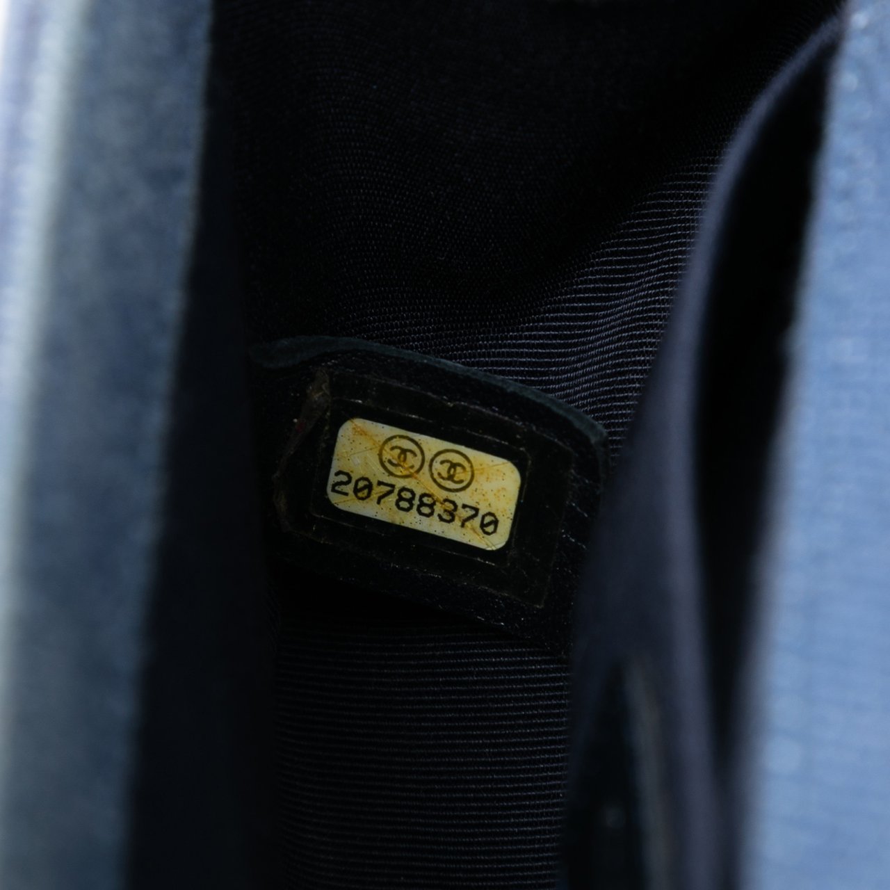 Chanel Small Chevron Denim Boy Flap Blauw