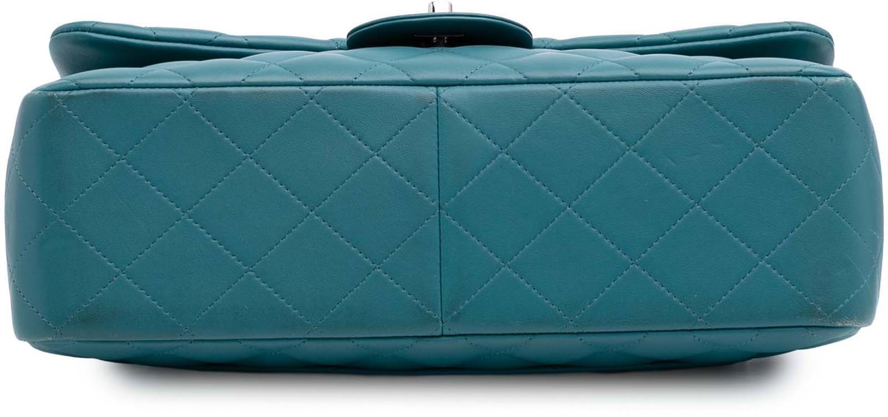 Chanel Jumbo Classic Lambskin Double Flap Blauw