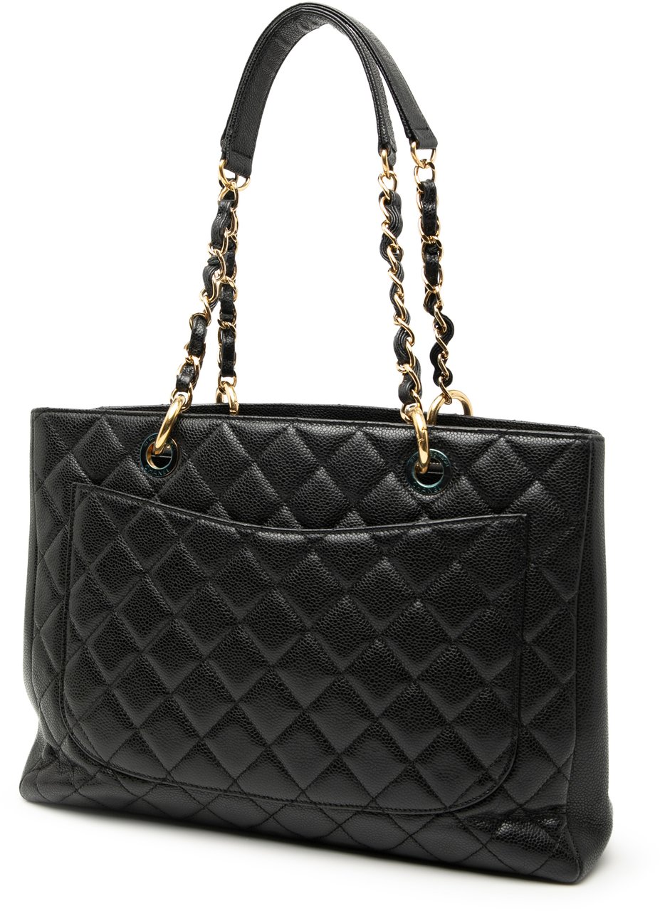 Chanel Caviar Grand Shopping Tote Zwart