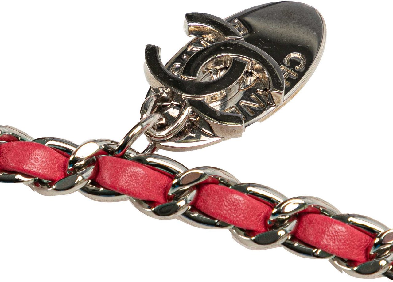 Chanel Mini Vertical Quilted Jersey Single Flap Roze