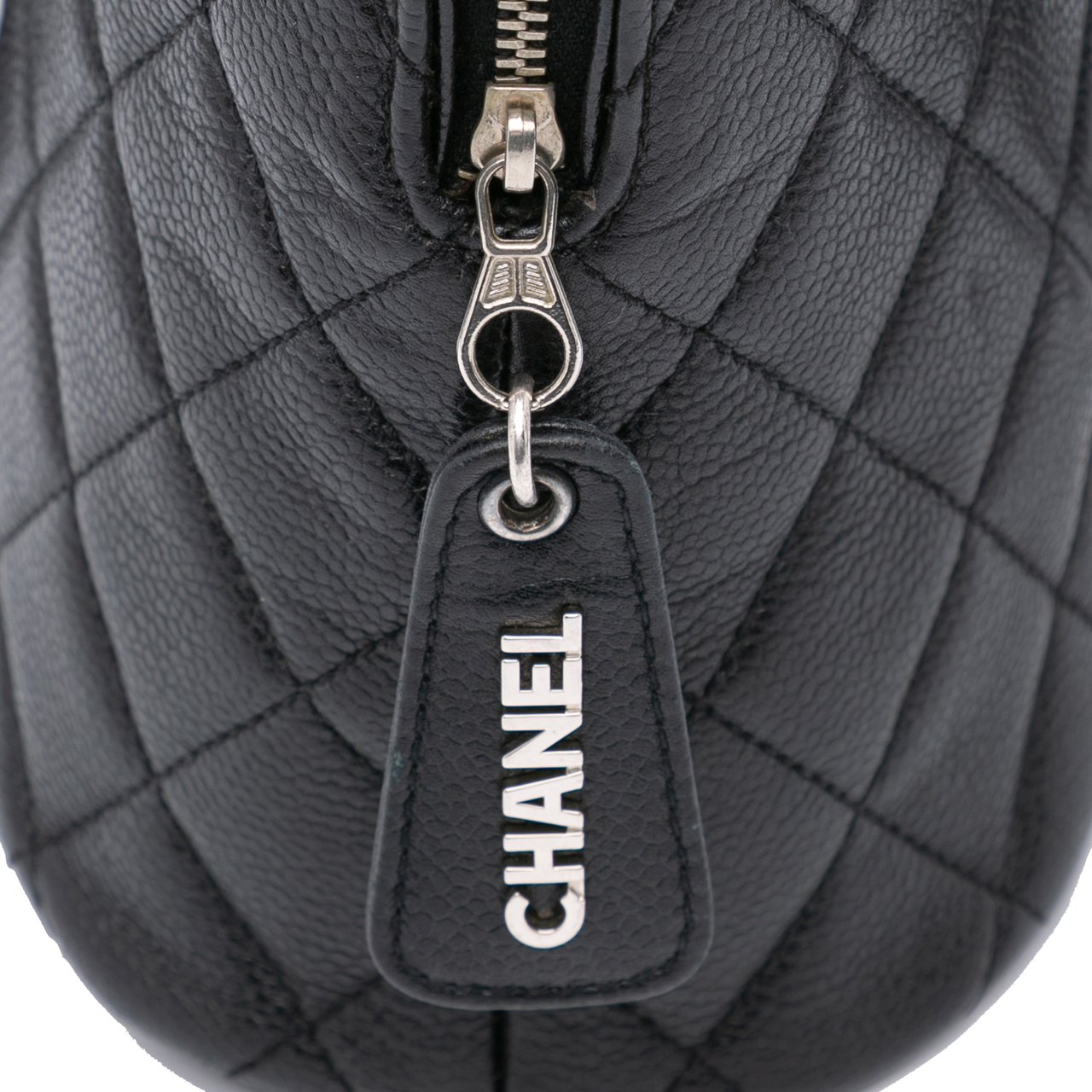 Chanel Quilted Caviar Shoulder Bag Zwart