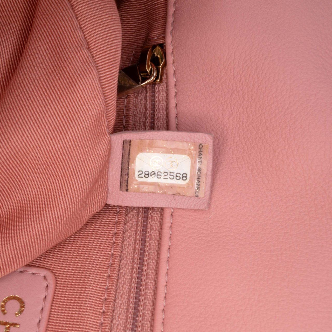 Chanel Mini Tweed Pearl Top Handle Flap Roze