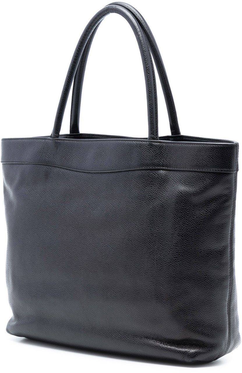 Chanel CC Caviar Open Tote Zwart