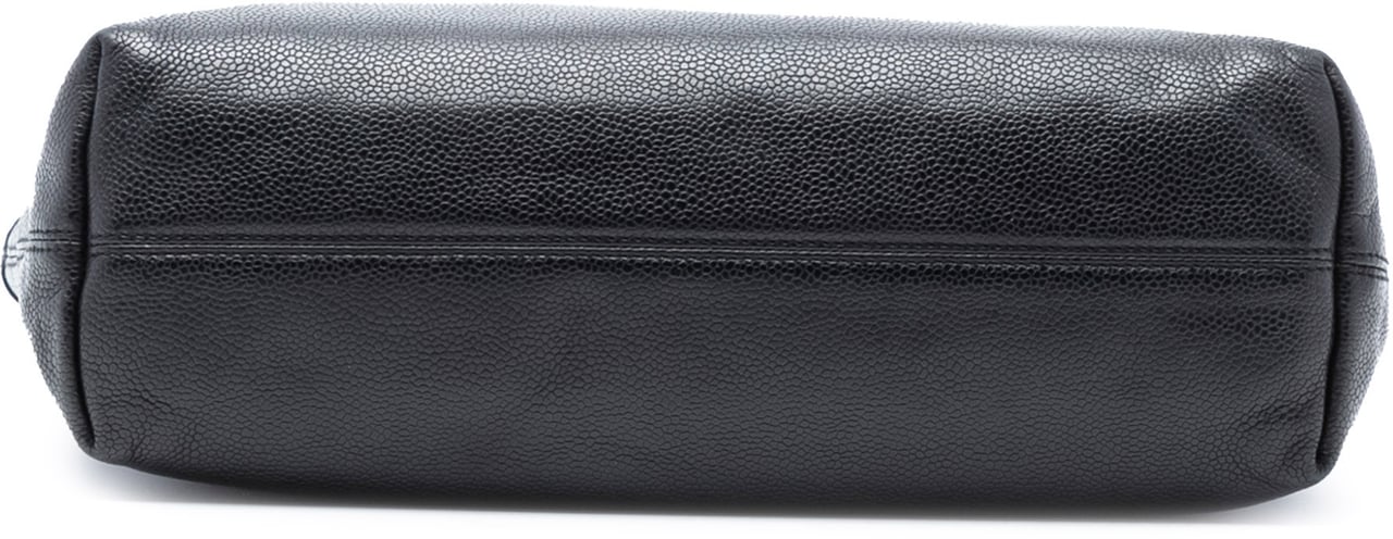 Chanel CC Caviar Open Tote Zwart