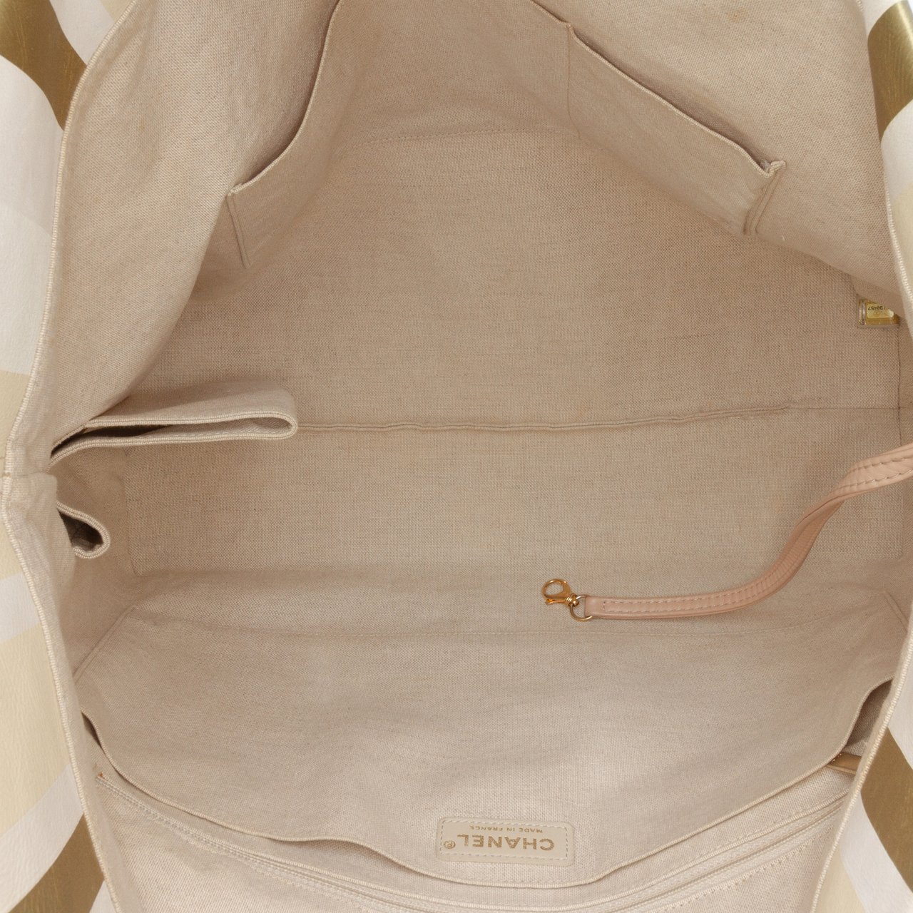 Chanel Canvas Floral Shopping Tote Bruin