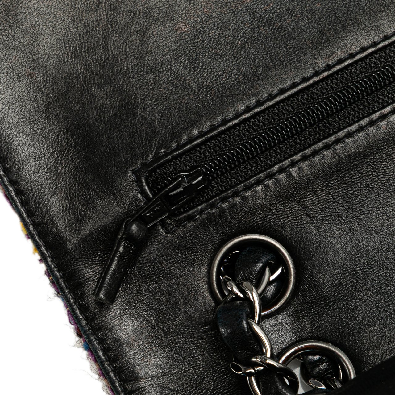 Chanel Medium Classic Tweed Double Flap Geel
