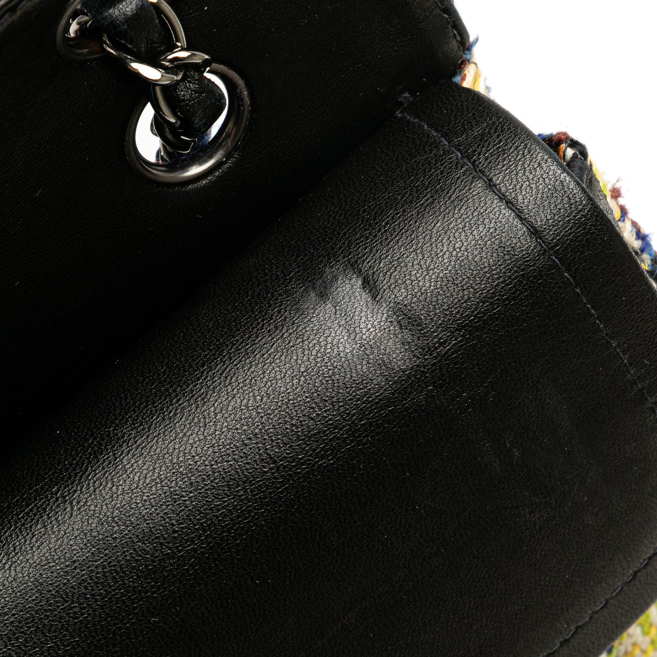 Chanel Medium Classic Tweed Double Flap Geel