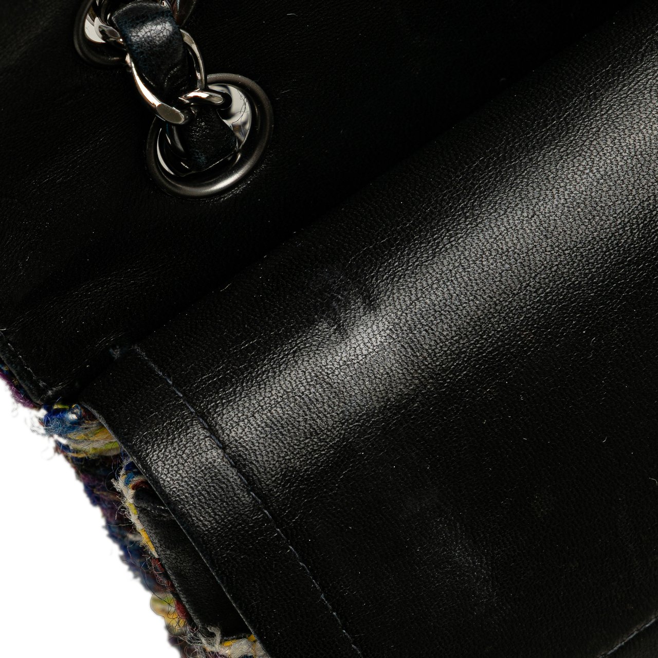 Chanel Medium Classic Tweed Double Flap Geel