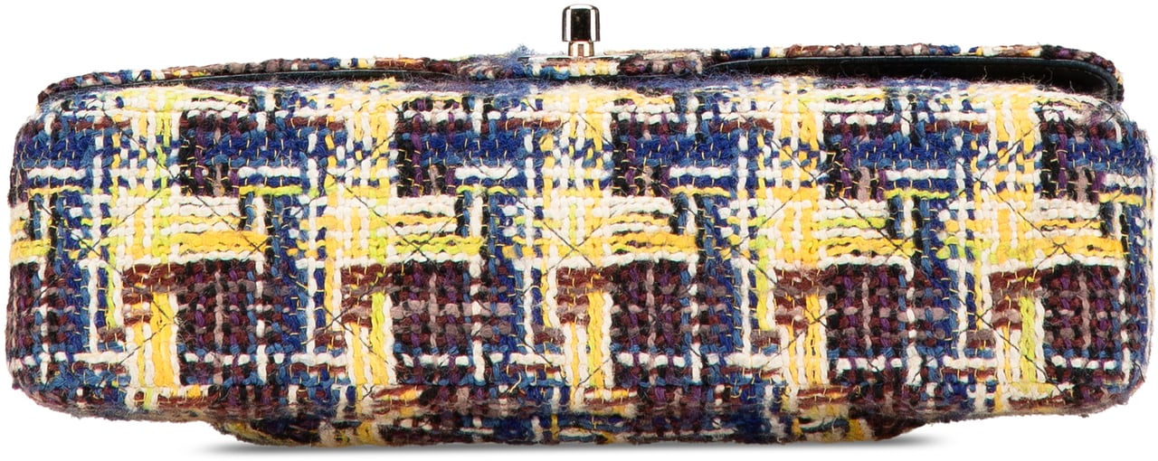 Chanel Medium Classic Tweed Double Flap Geel