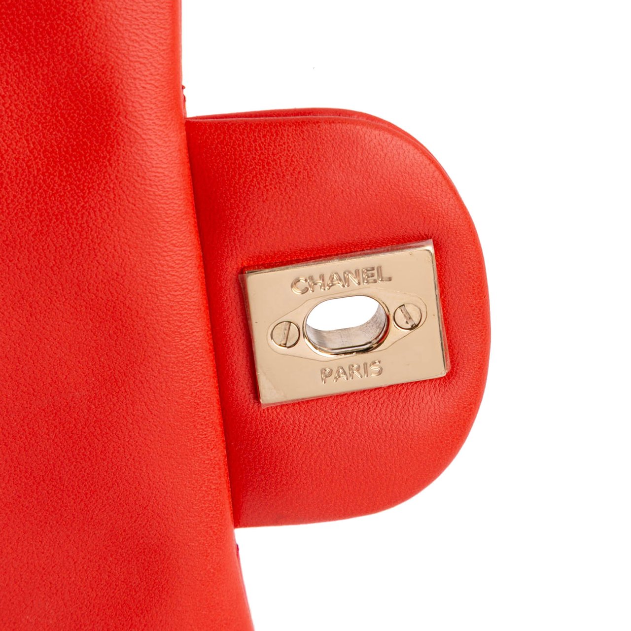 Chanel Mini Square Classic Lambskin Single Flap Rood