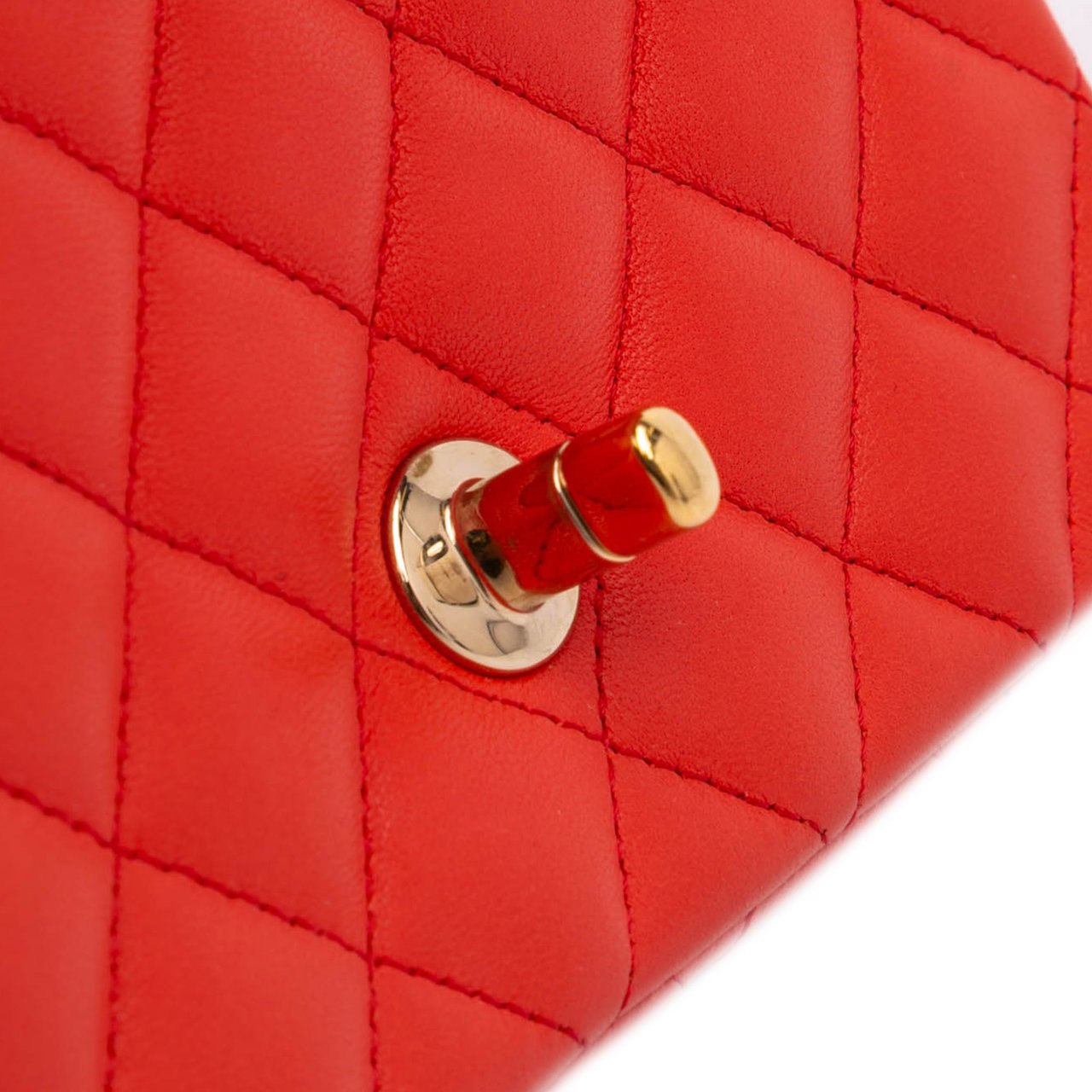 Chanel Mini Square Classic Lambskin Single Flap Rood