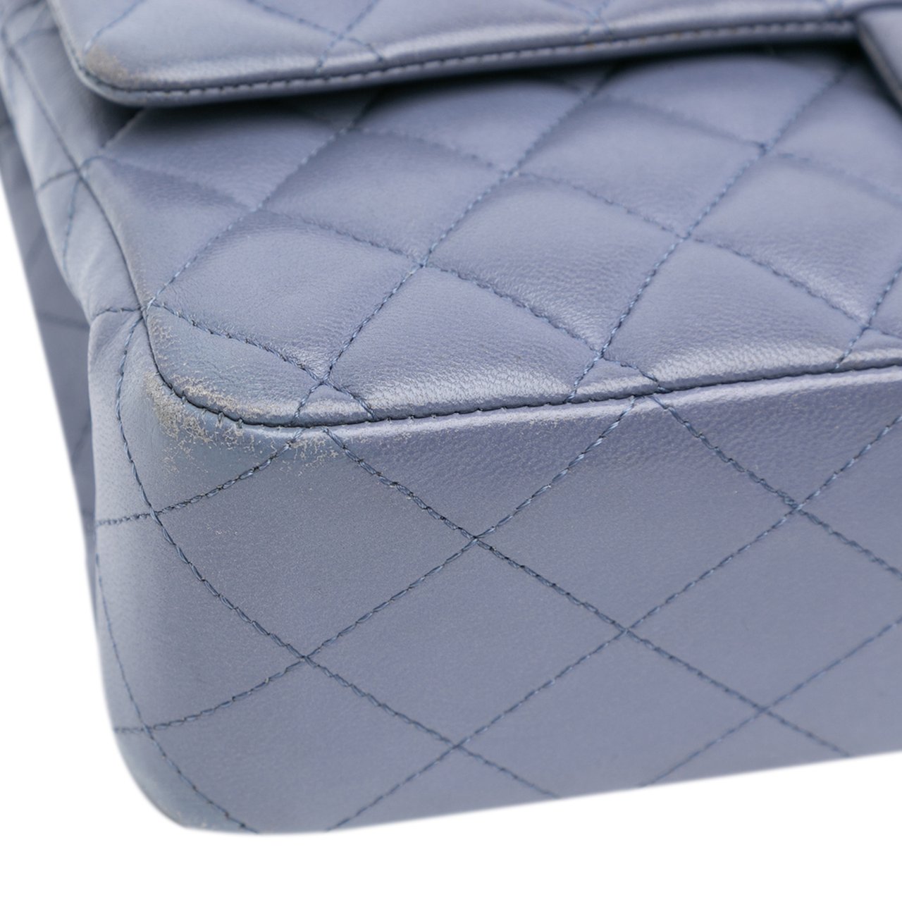 Chanel Medium Classic Lambskin Double Flap Paars