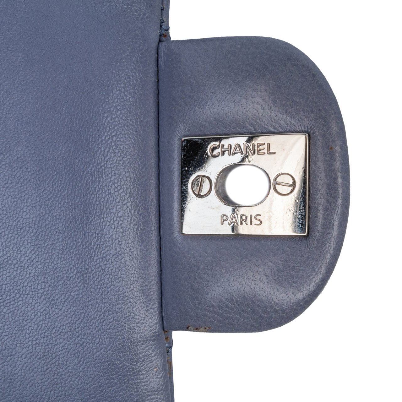 Chanel Medium Classic Lambskin Double Flap Paars