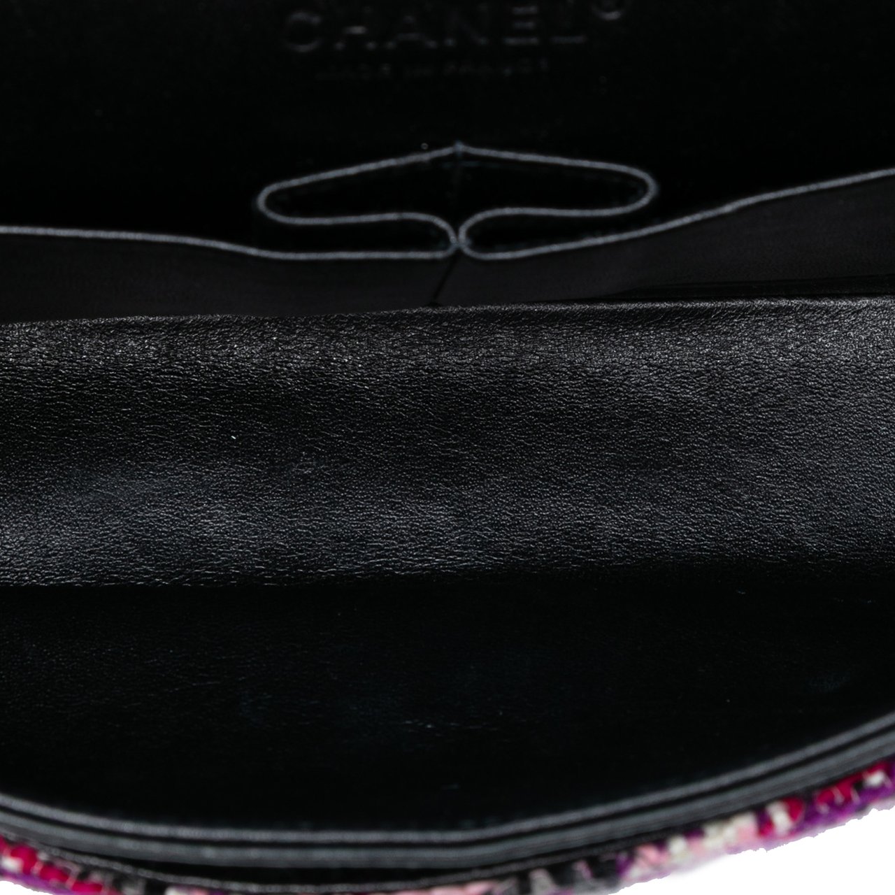 Chanel Medium Classic Tweed Double Flap Roze