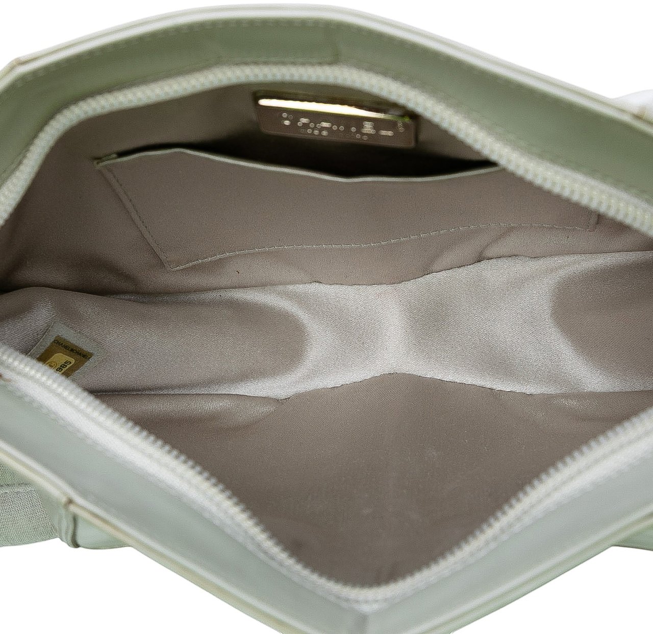 Chanel Pearlescent Lambskin Midnight Swim Wristlet Clutch Wit