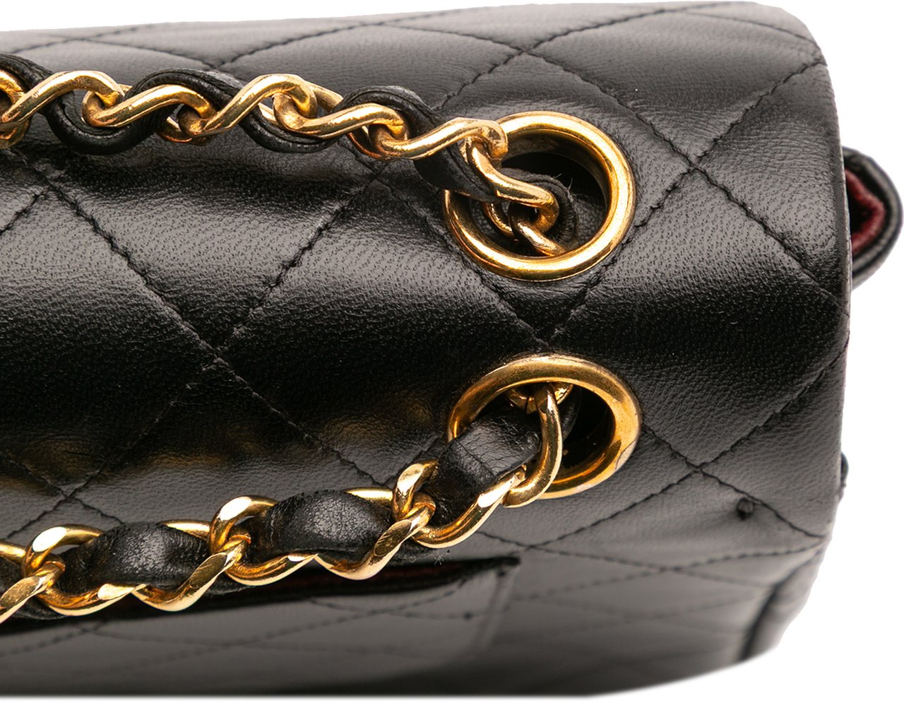 Chanel Small Classic Lambskin Double Flap Zwart