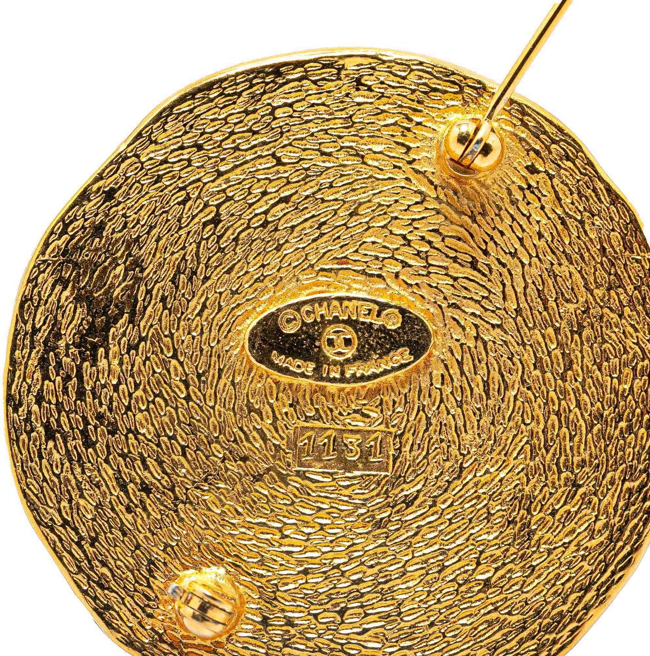 Chanel Gold Plated 31 Rue Cambon Brooch Goud