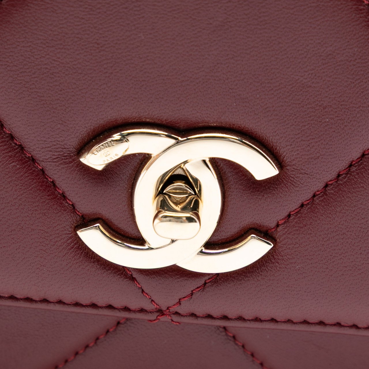 Chanel Quilted Lambskin Trendy CC Flap Rood
