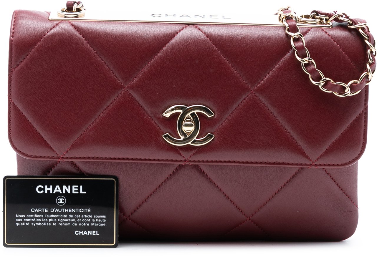 Chanel Quilted Lambskin Trendy CC Flap Rood