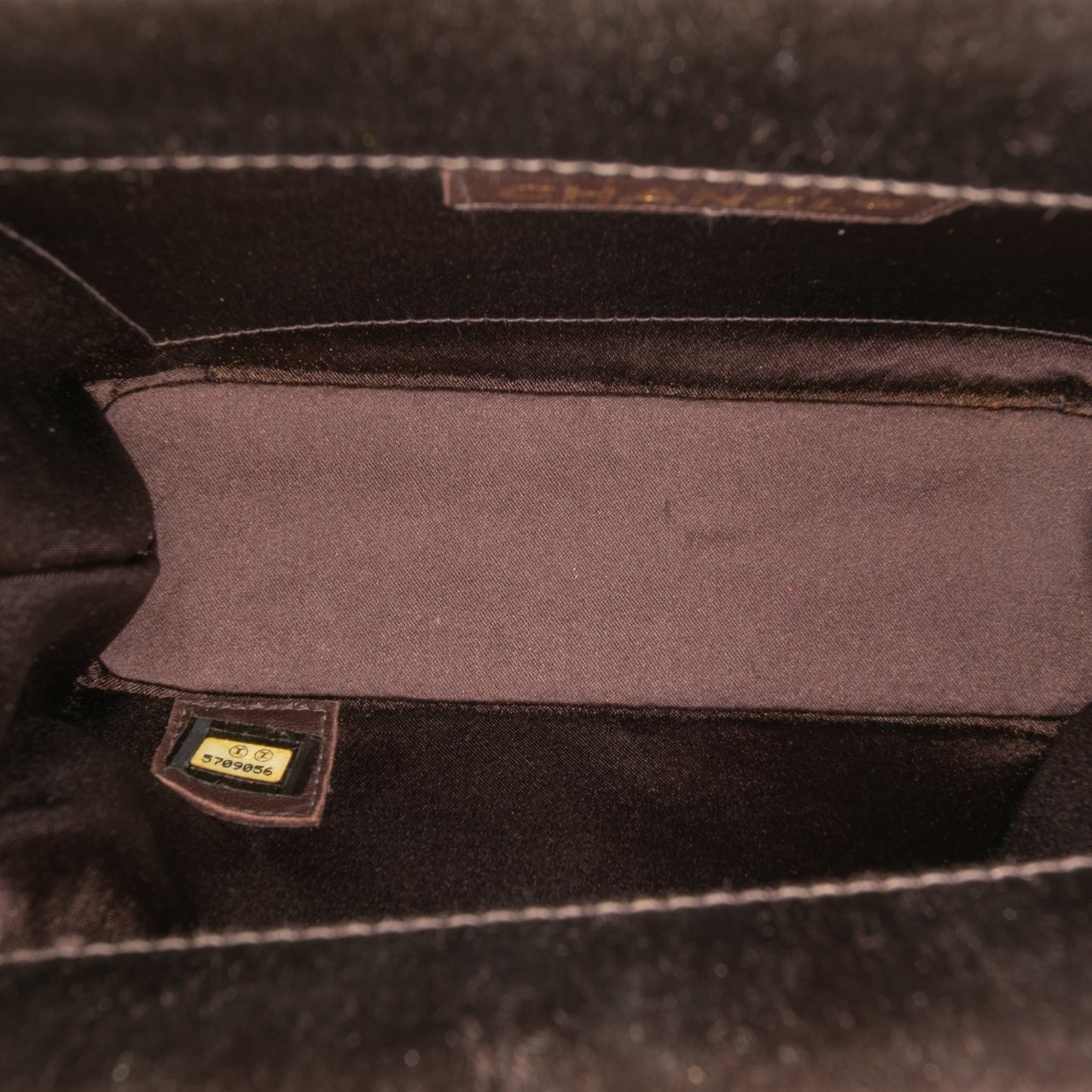 Chanel CC Satin Handbag Bruin