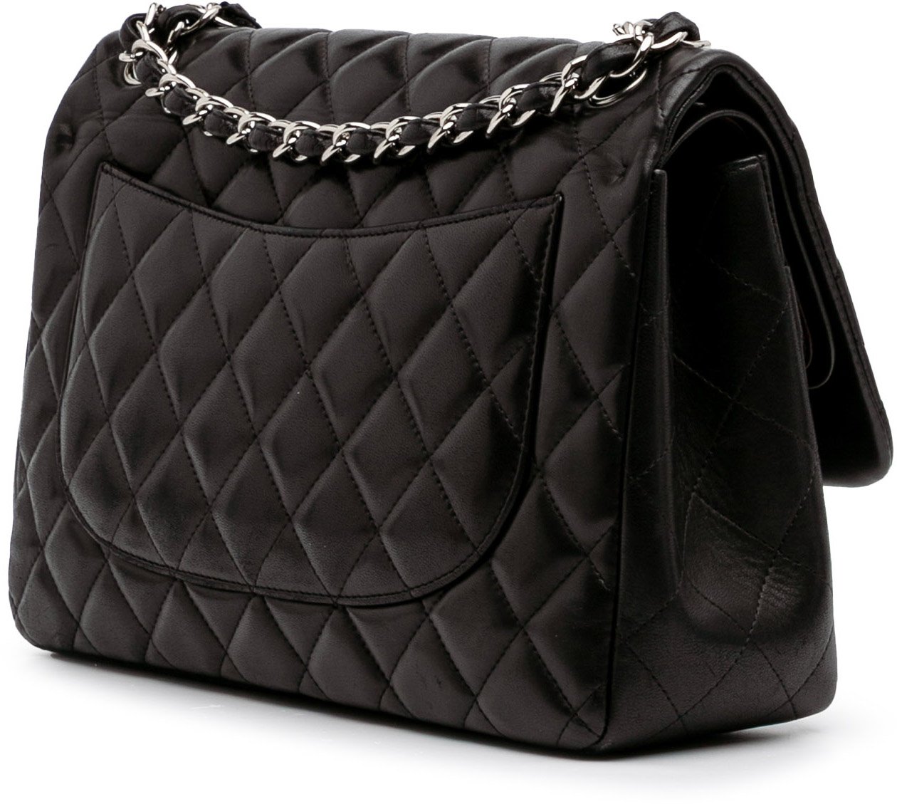 Chanel Jumbo Classic Lambskin Double Flap Zwart