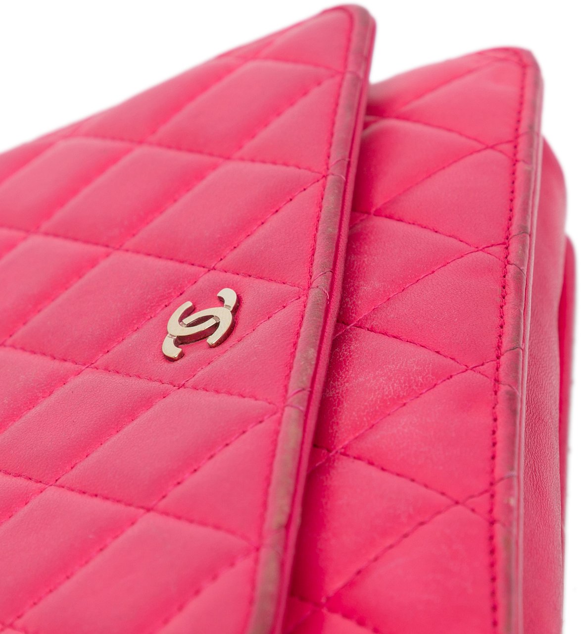 Chanel Classic Lambskin Wallet on Chain Roze