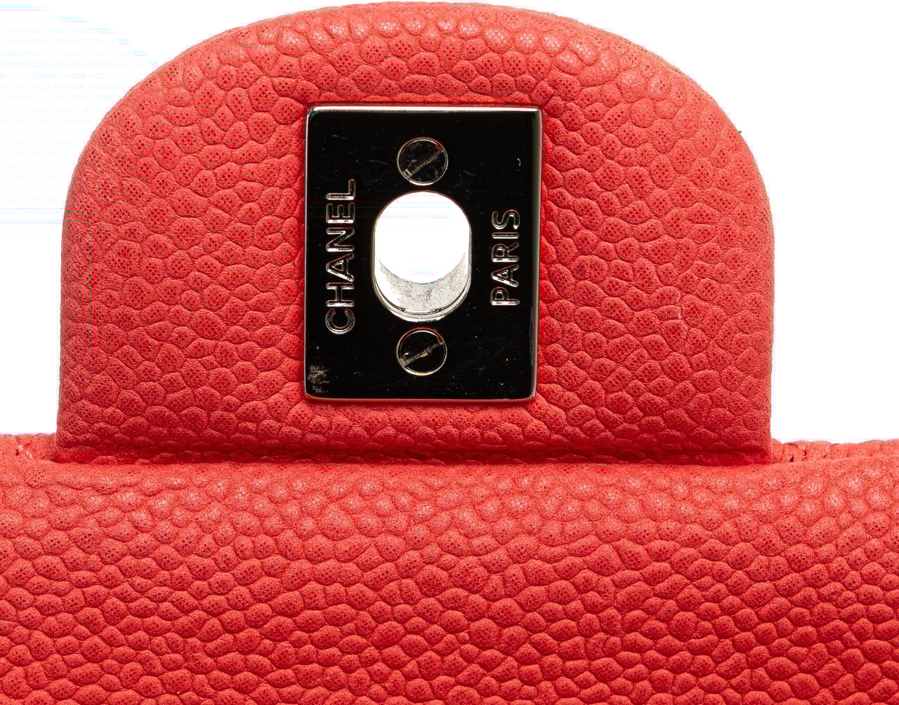 Chanel Medium Classic Caviar Double Flap Roze
