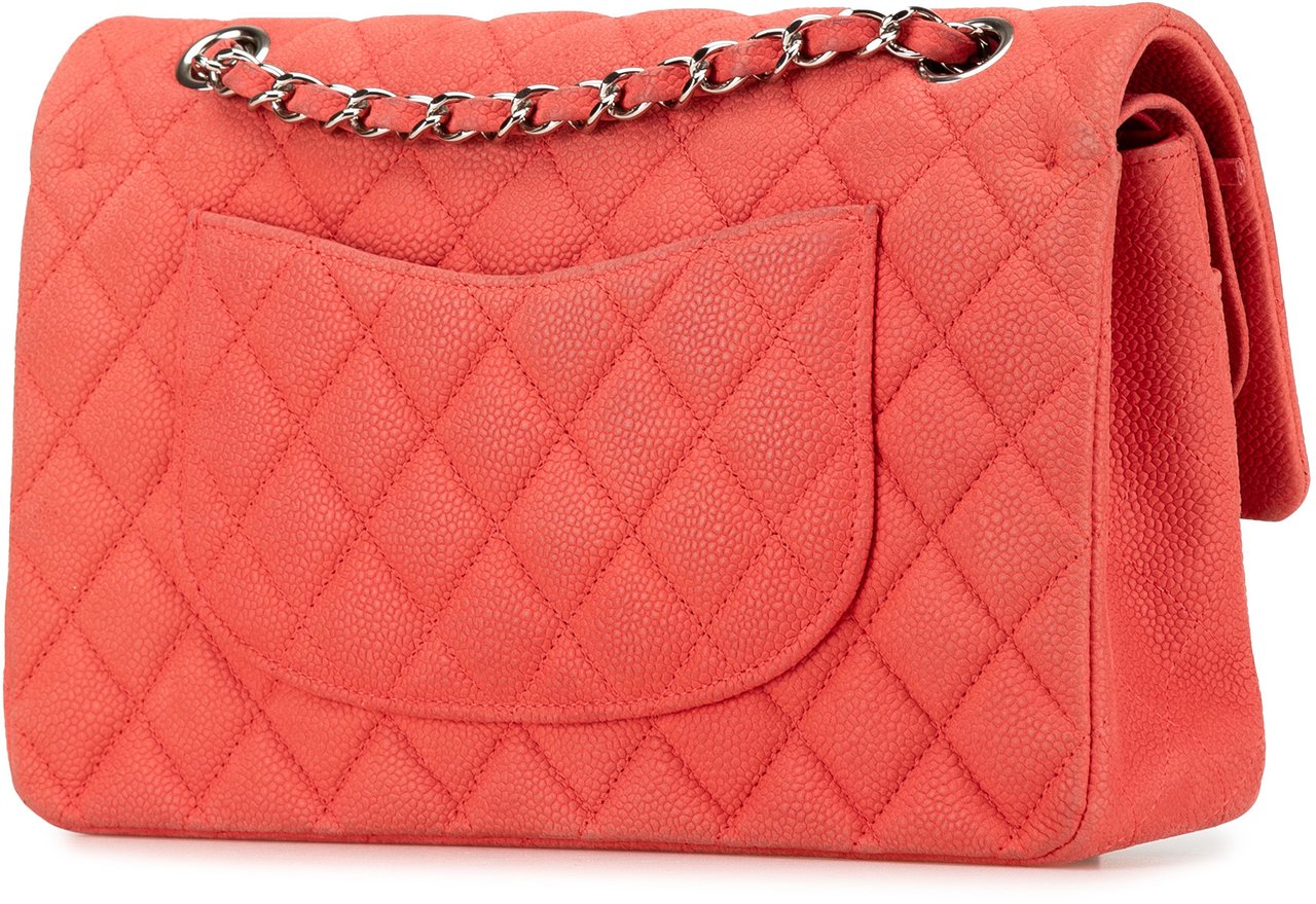 Chanel Medium Classic Caviar Double Flap Roze