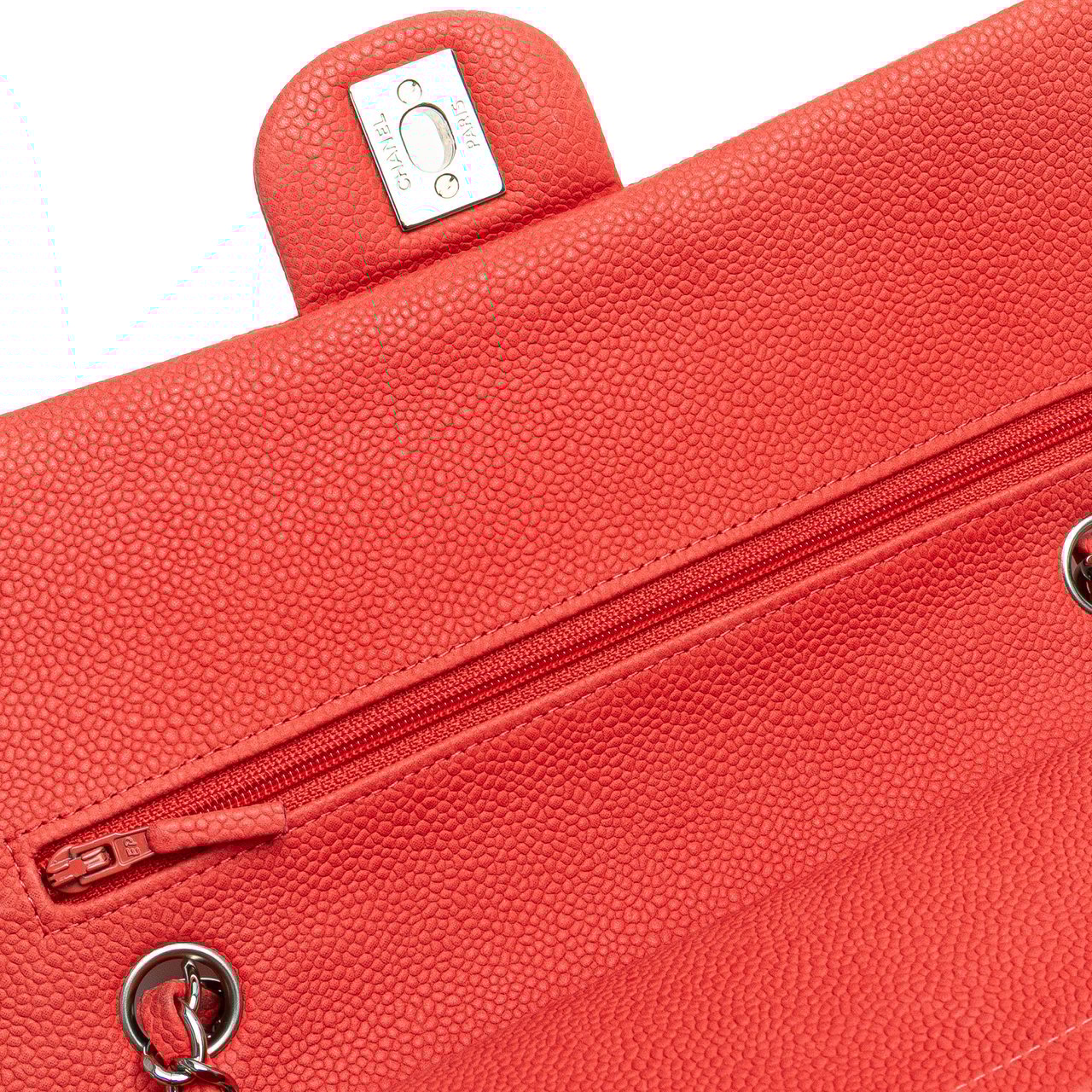 Chanel Medium Classic Caviar Double Flap Roze