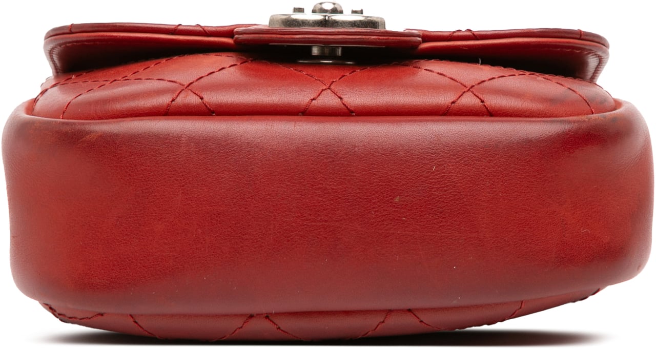 Chanel Paris Dallas Goatskin Wild Stitch Flap Rood