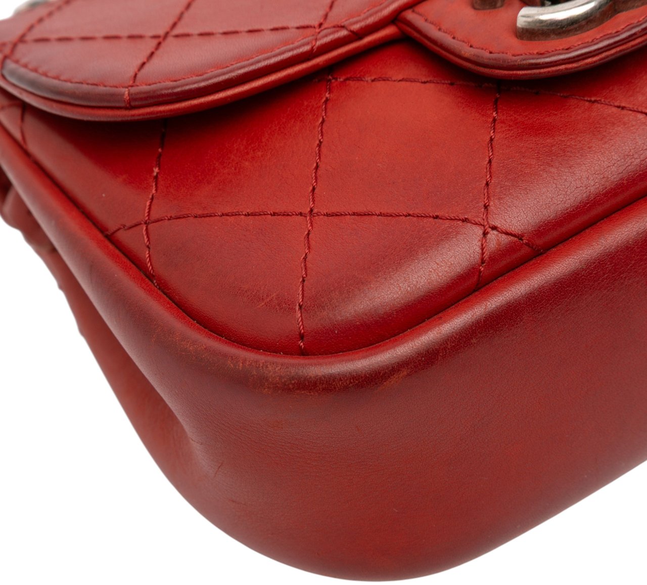 Chanel Paris Dallas Goatskin Wild Stitch Flap Rood