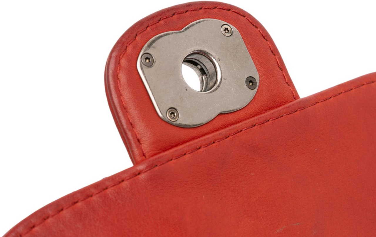 Chanel Paris Dallas Goatskin Wild Stitch Flap Rood