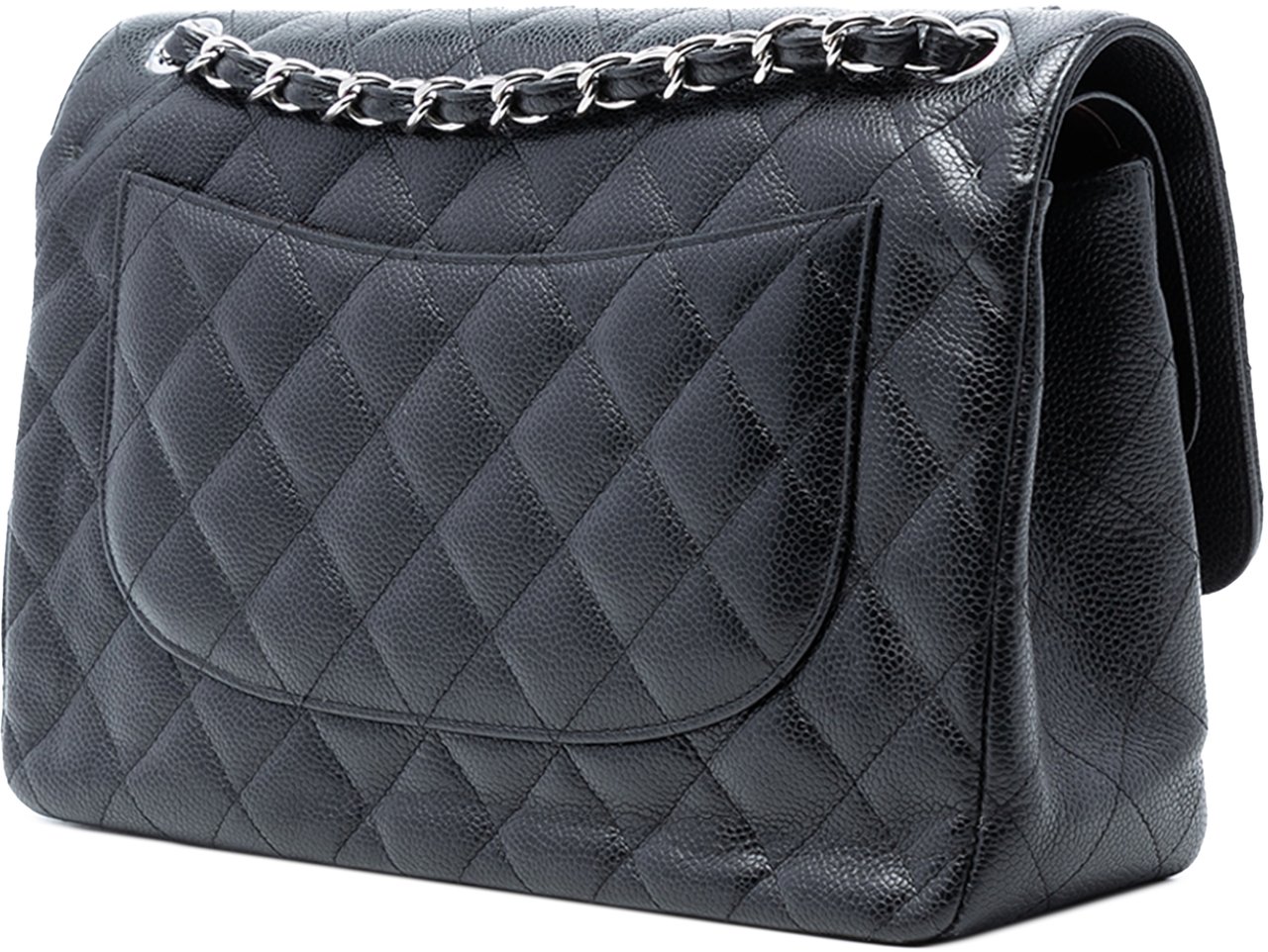 Chanel Jumbo Classic Caviar Double Flap Zwart