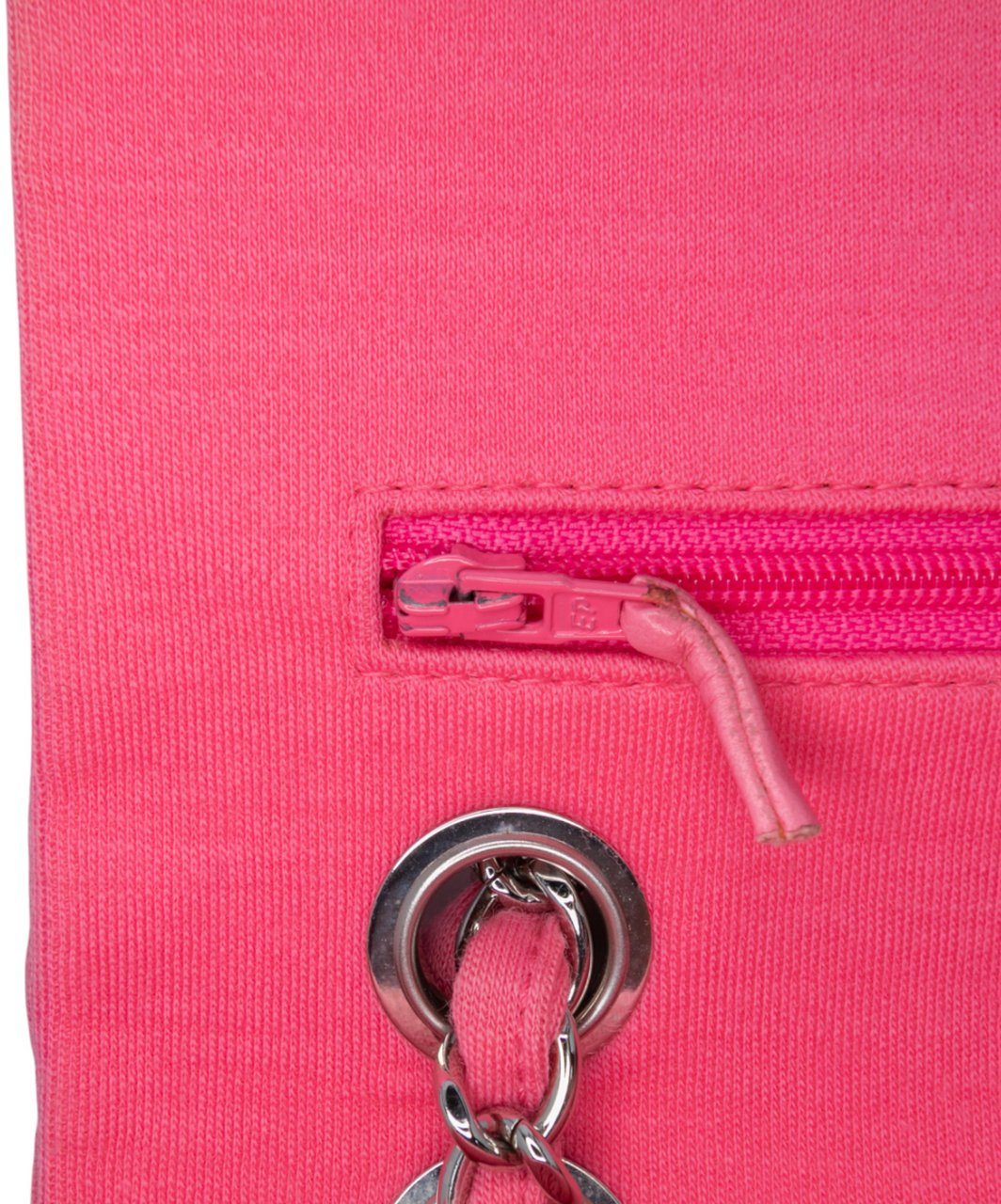 Chanel Medium Classic Jersey Double Flap Roze
