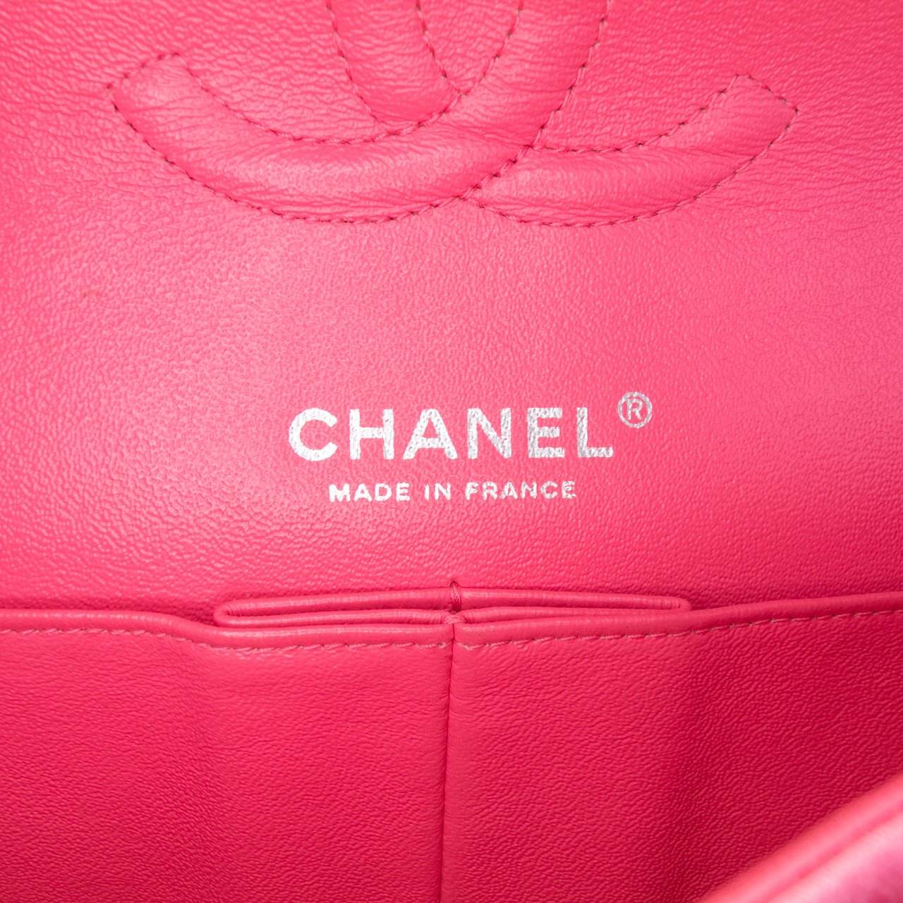Chanel Medium Classic Jersey Double Flap Roze