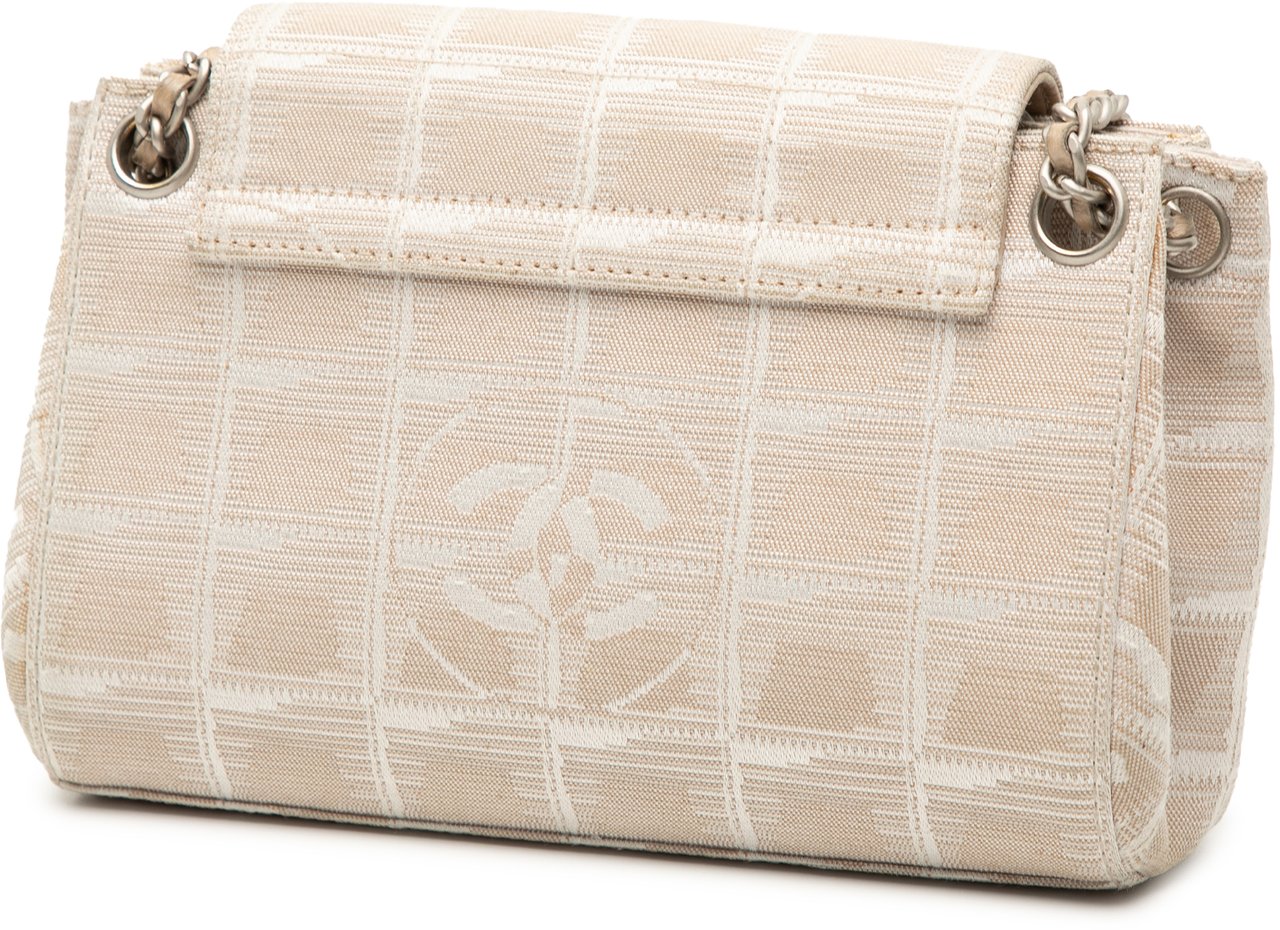 Chanel Mini New Travel Line Nylon Accordion Flap Bruin