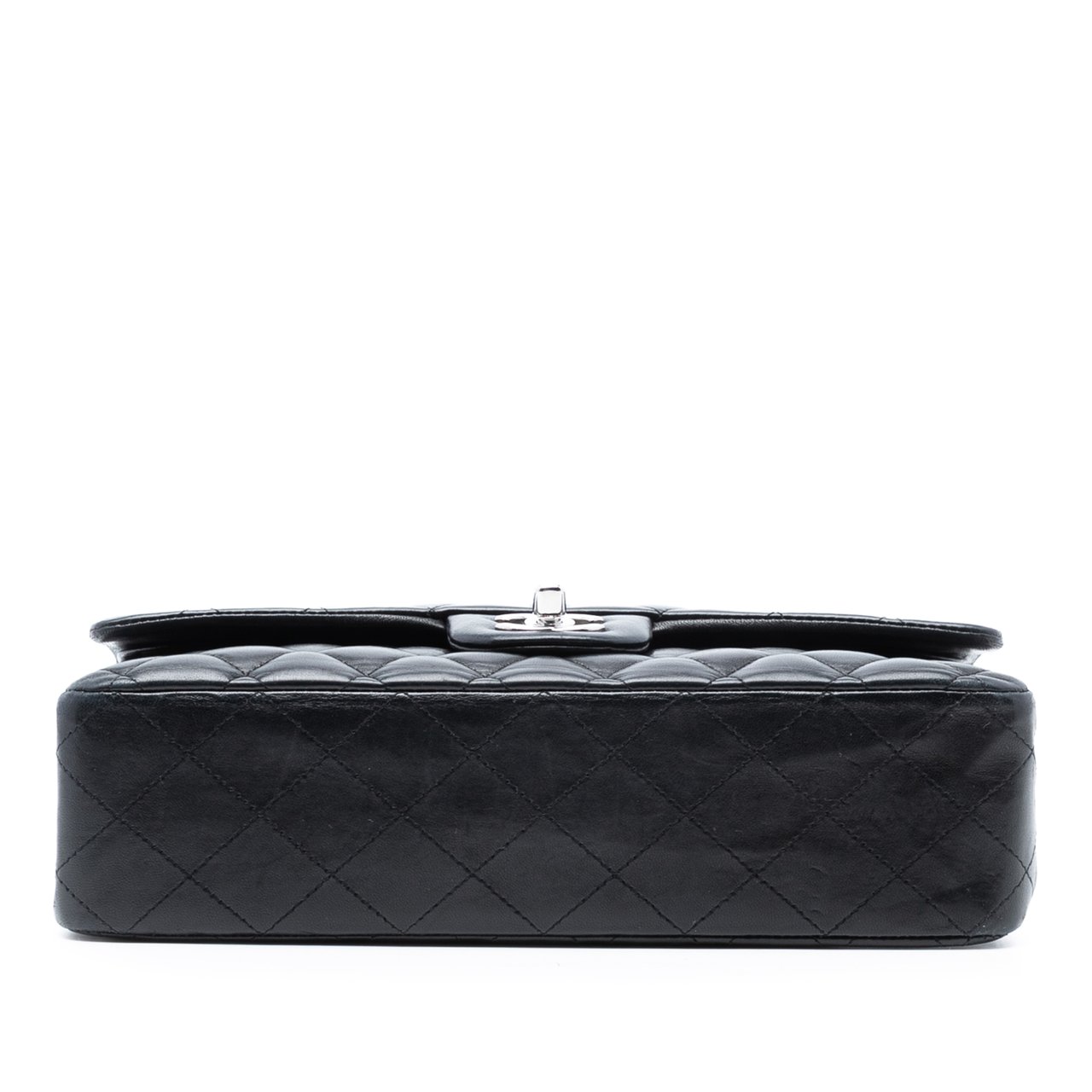 Chanel Medium Classic Lambskin Double Flap Zwart