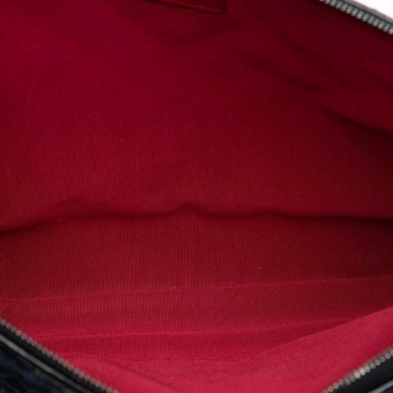 Chanel Large Tweed and Calfskin Embroidered Gabrielle O Case Clutch Blauw