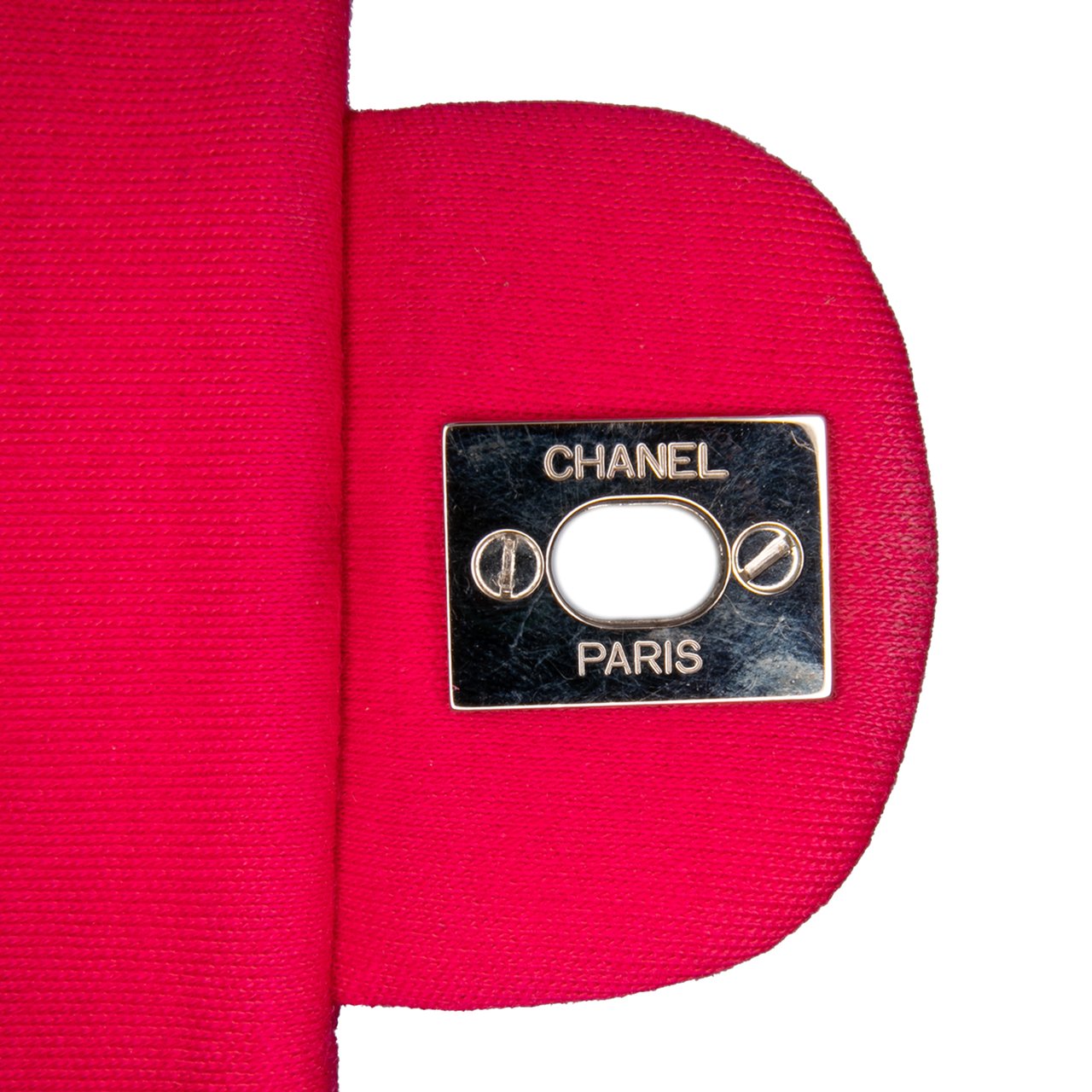 Chanel Quilted Jersey East West Single Flap Roze