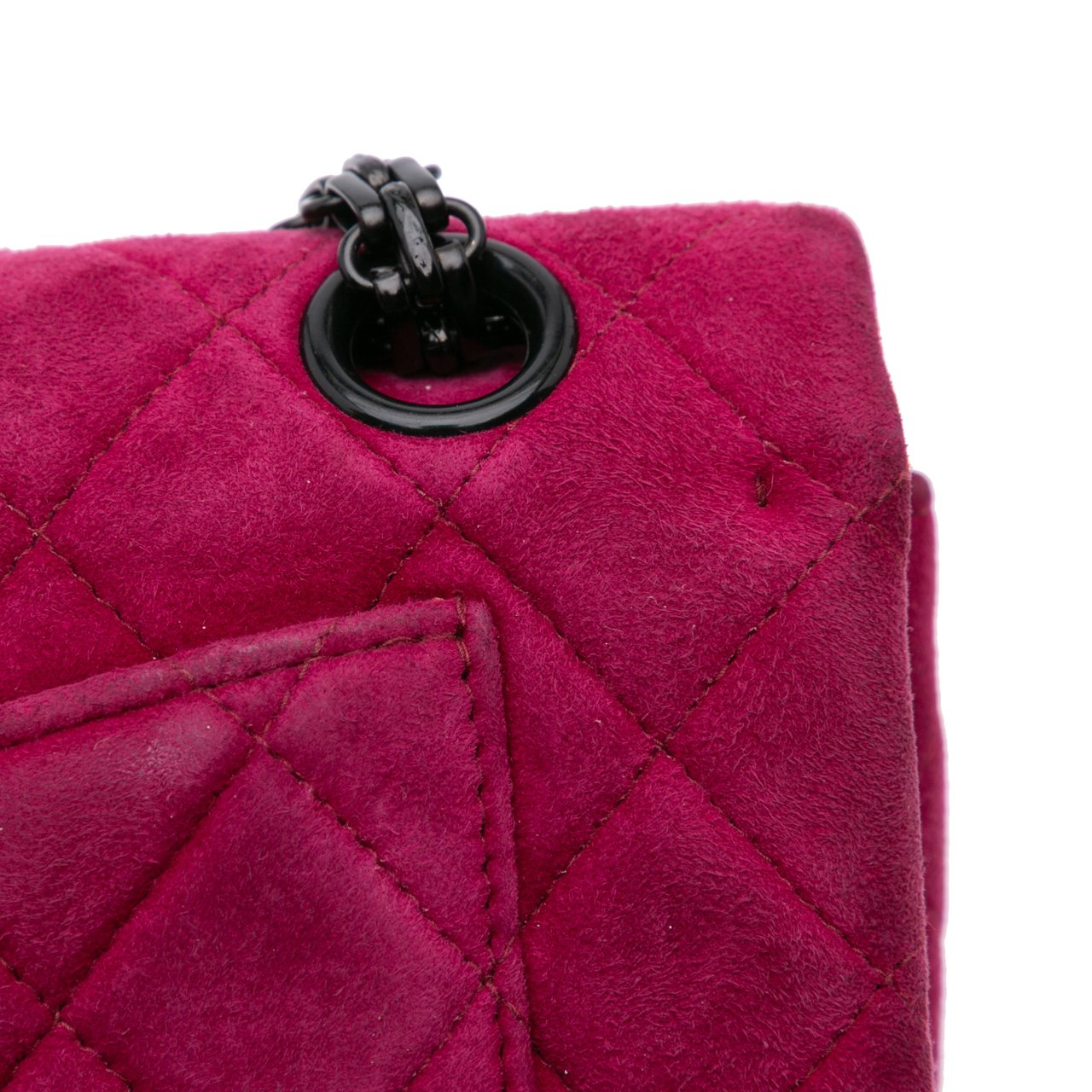 Chanel Reissue 2.55 Quilted Velvet Double Flap 225 Roze