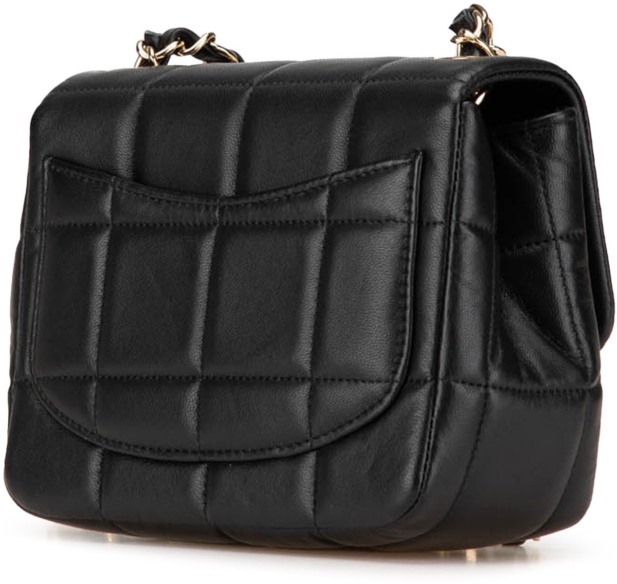 Chanel Mini Square Lambskin Resin Crystal Monacoco Flap Zwart