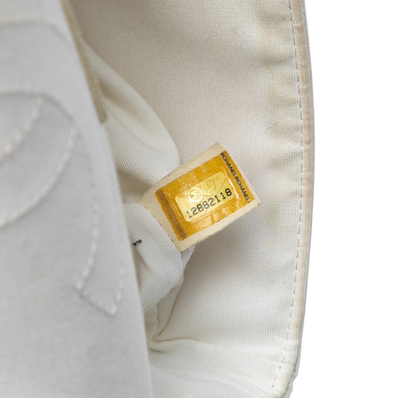 Chanel Reissue 2.55 Quilted Sequined Mesh Double Flap 225 Wit