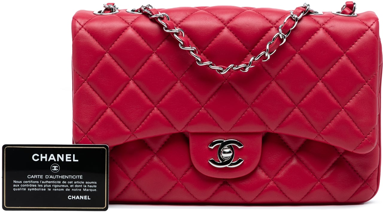 Chanel Medium Quilted Lambskin 3 Accordion Flap Roze