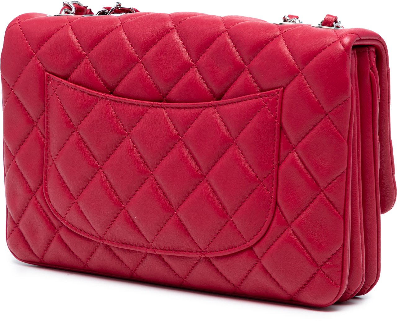 Chanel Medium Quilted Lambskin 3 Accordion Flap Roze
