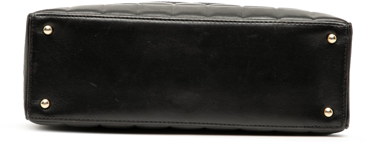 Chanel CC Choco Bar Lambskin Tote Zwart