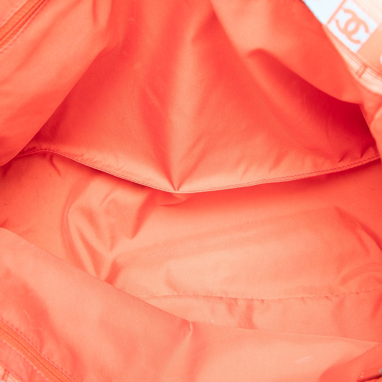 Chanel New Travel Line Nylon Tote Oranje